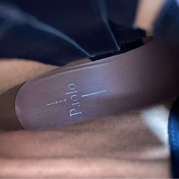 New! Paolo Trinity Black Crocodile Lace Up Bootie 8 1/2 M - Picture 12 of 14